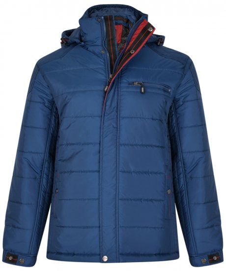 Kam Jeans KV98 Padded Jacket Blue - Didelės vyriškos striukės - Didelės vyriškos striukės