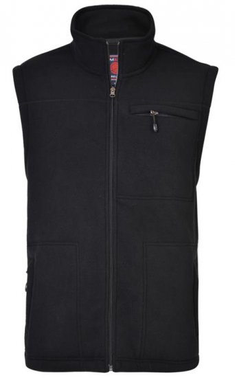 Kam Jeans KV99 Fleece Vest Black - Sportiniai drabuziai & outdoor - Dideliu dydziu sportiniai drabuziai vyrams