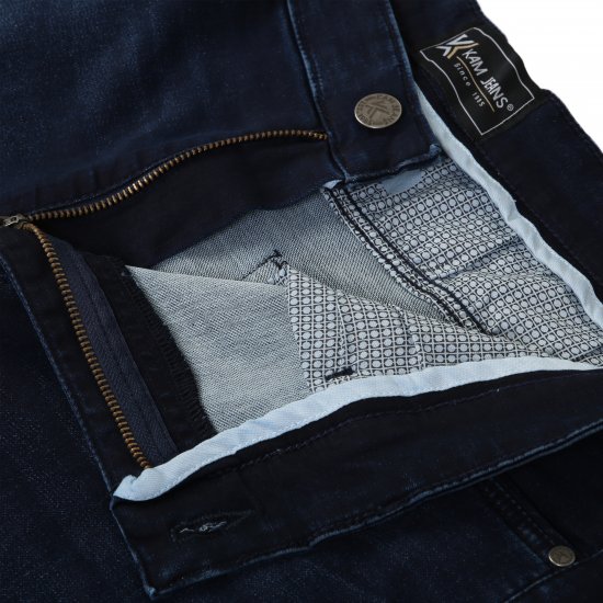 Kam Jeans Nunez Knitted Denim Stretch Fashion Jeans Dark Blue - Džinsai ir kelnės - Džinsai ir Kelnės - W40-W70