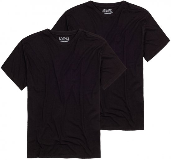 Adamo Kilian Regular fit 2-pack T-shirt Black - Marškinėliai - Marškinėliai - 2XL-14XL