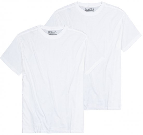 Adamo Kilian Regular fit 2-pack T-shirt White - Marškinėliai - Marškinėliai - 2XL-14XL