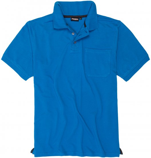 Adamo Klaas Regular fit Polo Shirt with Pocket Azur Blue - Polo marškinėliai - Polo marškinėliai - 2XL-8XL