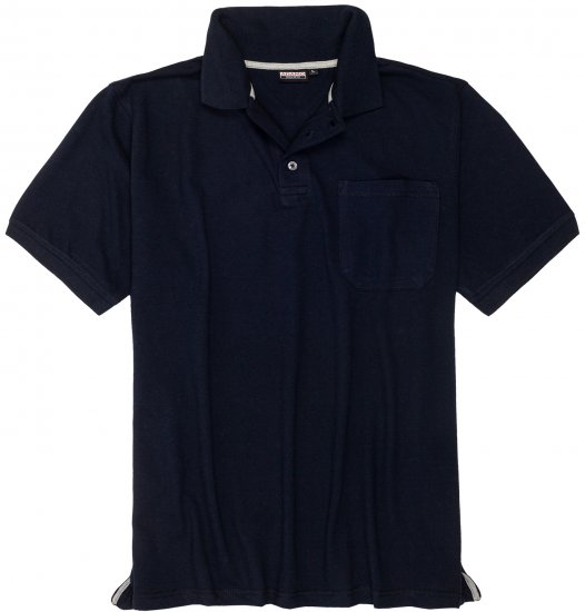 Adamo Klaas Regular fit Polo Shirt with Pocket Navy - Polo marškinėliai - Polo marškinėliai - 2XL-8XL