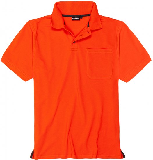 Adamo Klaas Regular fit Polo Shirt with Pocket Orange - Polo marškinėliai - Polo marškinėliai - 2XL-8XL