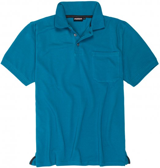 Adamo Klaas Regular fit Polo Shirt with Pocket Petrol - Polo marškinėliai - Polo marškinėliai - 2XL-8XL