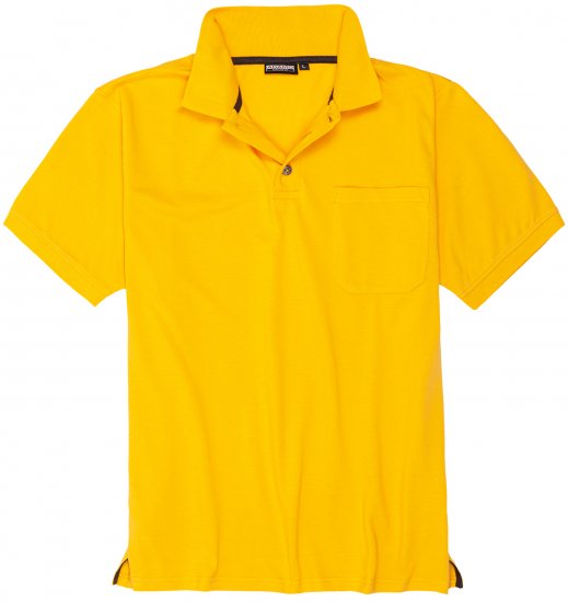 Adamo Klaas Regular fit Polo Shirt with Pocket Yellow - Polo marškinėliai - Polo marškinėliai - 2XL-8XL