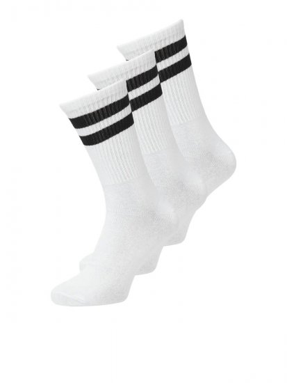 Jack & Jones Travis Teniso kojinės Balta 3-pack - Apatinis trikotažas ir plaukimo apranga - Apatinis trikotažas - 2XL-8XL