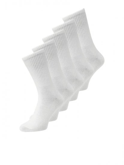 Jack & Jones Basic Teniso kojinės Balta 5-pack - Apatinis trikotažas ir plaukimo apranga - Apatinis trikotažas - 2XL-8XL