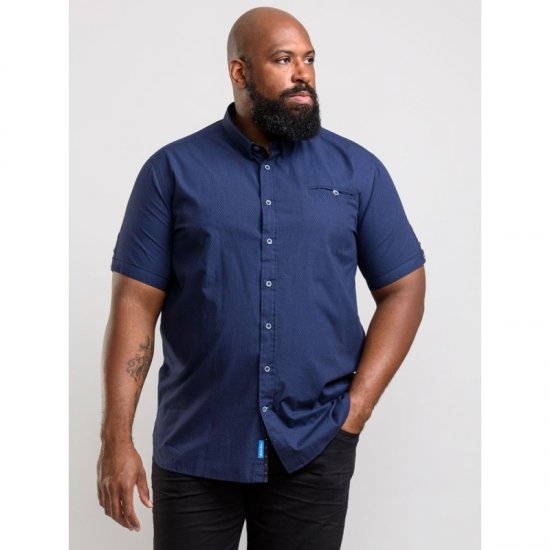 D555 Wesson Shirt Navy - Marškiniai - Marškiniai - 2XL-8XL