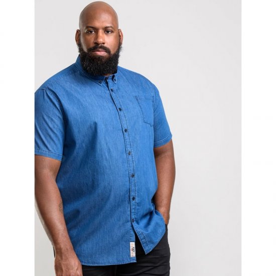 D555 Arnold Denim Shirt - Marškiniai - Marškiniai - 2XL-8XL