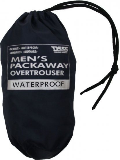 D555 Elba "Packaway" Kelnės Nuo Lietaus Tamsiai Mėlynos - Sportiniai drabuziai & outdoor - Dideliu dydziu sportiniai drabuziai vyrams