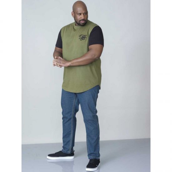 D555 Demarcus Couture T-shirt Khaki - Marškinėliai - Marškinėliai - 2XL-14XL
