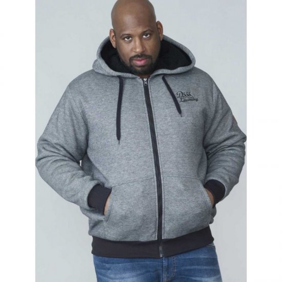 D555 William Sherpa Lined Hoodie - Megztiniai ir džemperiai - Megztiniai ir Džemperiai - 2XL-14XL