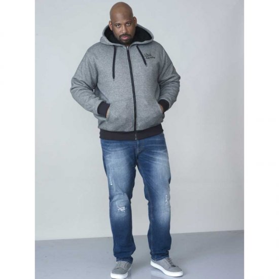 D555 William Sherpa Lined Hoodie - Megztiniai ir džemperiai - Megztiniai ir Džemperiai - 2XL-14XL