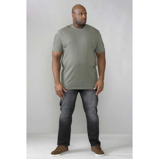 D555 Callum T-shirt Khaki - Marškinėliai - Marškinėliai - 2XL-14XL