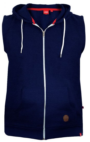D555 Blake Sleeveless Hoodie Navy - Megztiniai ir džemperiai - Megztiniai ir Džemperiai - 2XL-14XL