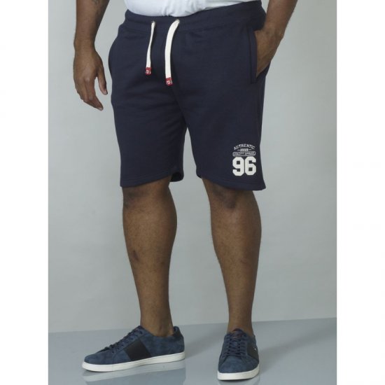 D555 Lindon Jersey Shorts Navy - Laisvalaikio kelnės ir šortai - Laisvalaikio Kelnės ir Šortai - 2XL-12XL