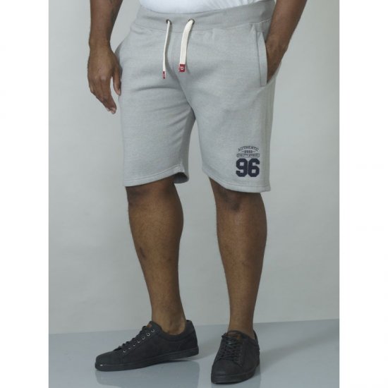 D555 Lindon Jersey Shorts Grey - Laisvalaikio Kelnės ir Šortai - Laisvalaikio Kelnės ir Šortai - 2XL-12XL