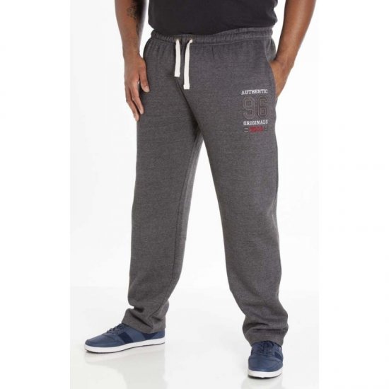 D555 Portland Sweatpants Charcoal - Laisvalaikio kelnės ir šortai - Laisvalaikio Kelnės ir Šortai - 2XL-12XL