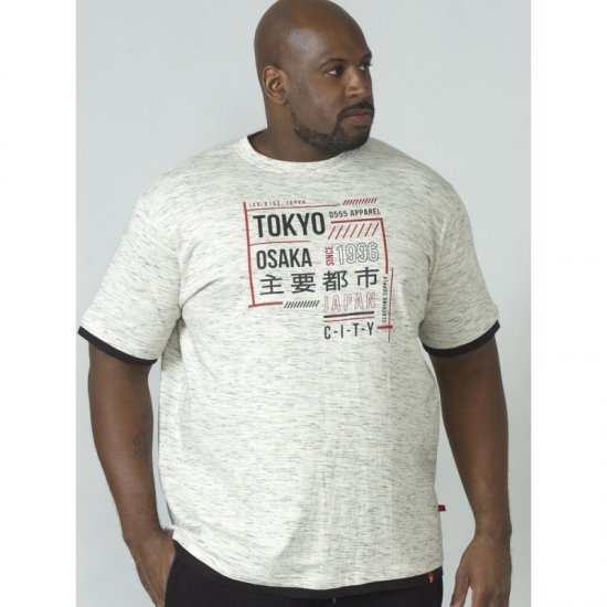 D555 Merlin T-shirt Grey - Marškinėliai - Marškinėliai - 2XL-14XL