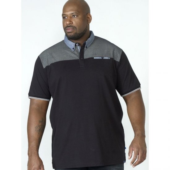 D555 Brent Polo Black - Polo marškinėliai - Polo marškinėliai - 2XL-8XL