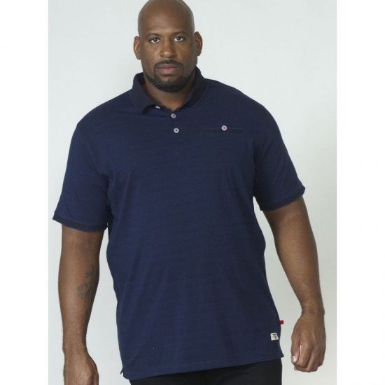 D555 Jerell Polo Navy - Polo marškinėliai - Polo marškinėliai - 2XL-8XL