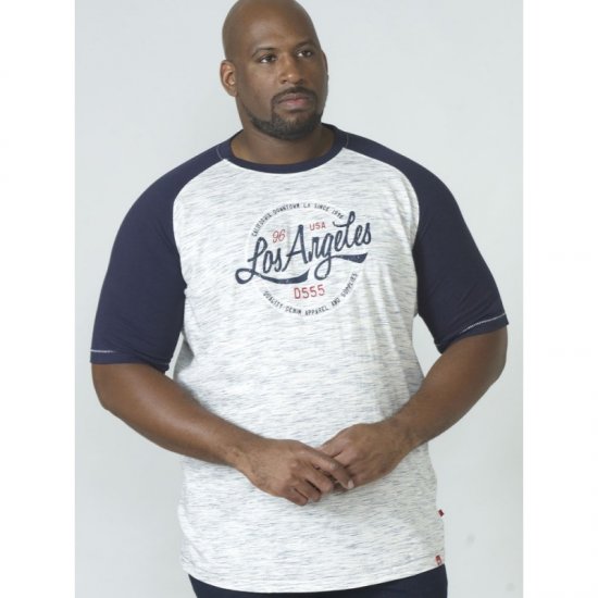 D555 Judson T-shirt Navy - Marškinėliai - Marškinėliai - 2XL-14XL