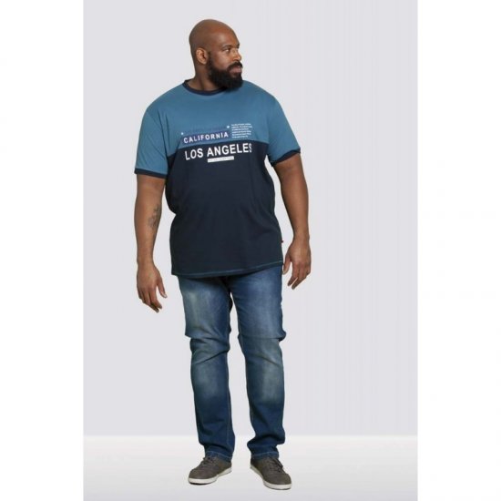 D555 Jackson T-shirt Teal - Marškinėliai - Marškinėliai - 2XL-14XL