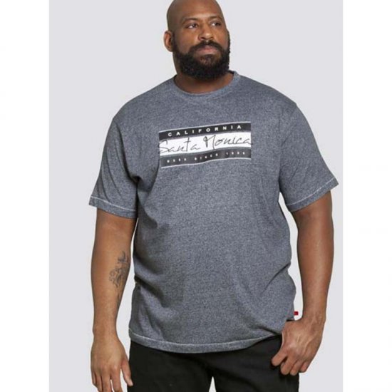 D555 Tempa T-shirt Navy Twist - Marškinėliai - Marškinėliai - 2XL-14XL