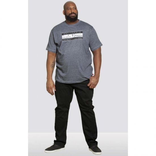 D555 Tempa T-shirt Navy Twist - Marškinėliai - Marškinėliai - 2XL-14XL