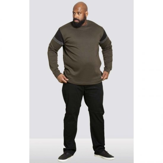 D555 Clermont Sweatshirt Khaki - Megztiniai ir džemperiai - Megztiniai ir Džemperiai - 2XL-14XL