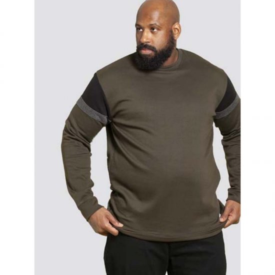 D555 Clermont Sweatshirt Khaki - Megztiniai ir džemperiai - Megztiniai ir Džemperiai - 2XL-14XL