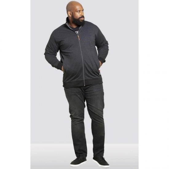 D555 Buxton Full Zip Sweatshirt Black - Megztiniai ir džemperiai - Megztiniai ir Džemperiai - 2XL-14XL