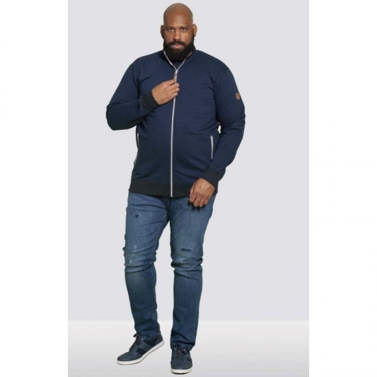 D555 Buxton Full Zip Sweatshirt Navy - Megztiniai ir džemperiai - Megztiniai ir Džemperiai - 2XL-14XL
