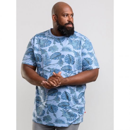 D555 Seymour T-shirt Blue - Marškinėliai - Marškinėliai - 2XL-14XL