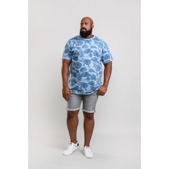 D555 Seymour T-shirt Blue - Marškinėliai - Marškinėliai - 2XL-14XL