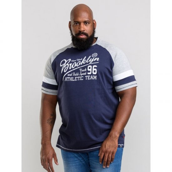 D555 Jones T-shirt Navy - Marškinėliai - Marškinėliai - 2XL-14XL