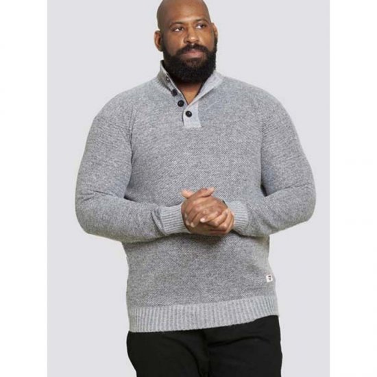 D555 Zane Sweater Grey - Megztiniai ir džemperiai - Megztiniai ir Džemperiai - 2XL-14XL