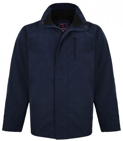 Kam Jeans KV111 Smart Casual Jacket Navy - Didelės vyriškos striukės - Didelės vyriškos striukės