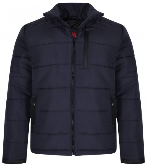 Kam Jeans KV114 Puffer Jacket Navy - Didelės vyriškos striukės - Didelės vyriškos striukės