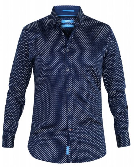 D555 Lavar Long Sleeve Diamond Printed Shirt - Marškiniai - Marškiniai - 2XL-8XL