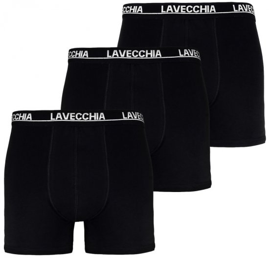 Lavecchia 1020 Boxershorts 3-pack Black - Apatinis trikotažas ir plaukimo apranga - Apatinis trikotažas - 2XL-8XL