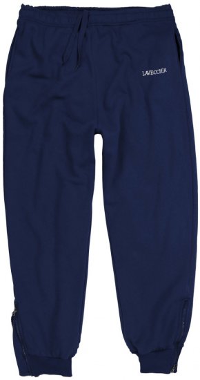 Lavecchia 2018 Sweatpants with Zippered Cuff Navy - Laisvalaikio kelnės ir šortai - Laisvalaikio Kelnės ir Šortai - 2XL-12XL