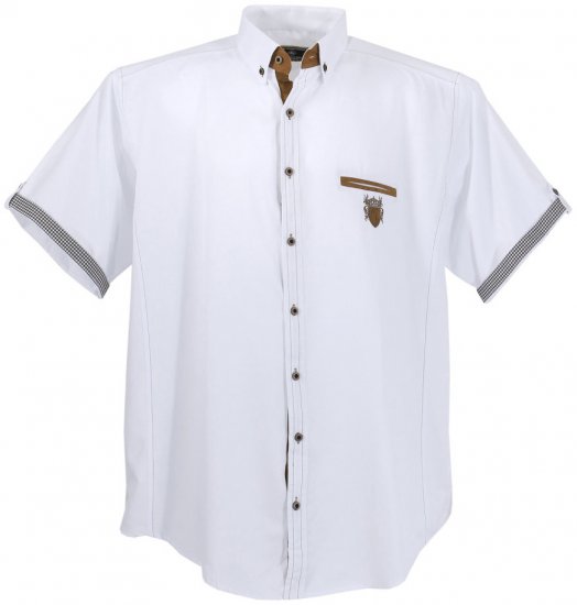 Lavecchia 1128 Short sleeve Shirt White - Marškiniai - Marškiniai - 2XL-8XL