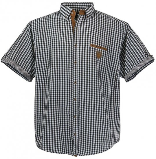 Lavecchia 1129 Short sleeve Shirt Black - Marškiniai - Marškiniai - 2XL-8XL