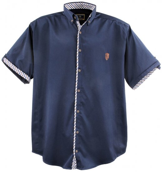 Lavecchia 9003A Short sleeve Shirt Navy - Marškiniai - Marškiniai - 2XL-8XL