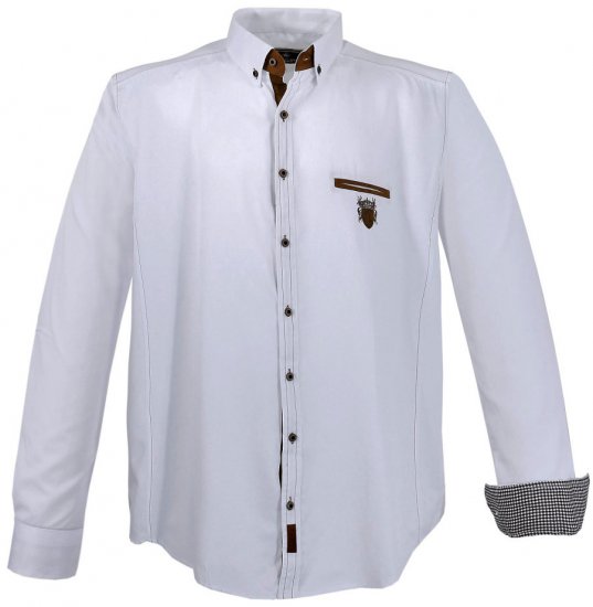 Lavecchia 1980 Long sleeve Shirt Snow White - Marškiniai - Marškiniai - 2XL-8XL