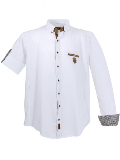 Lavecchia 1980 Long sleeve Shirt Snow White - Marškiniai - Marškiniai - 2XL-8XL