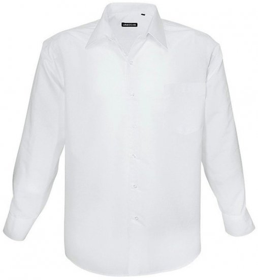 Lavecchia Classic Long Sleeve Shirt White - Marškiniai - Marškiniai - 2XL-8XL