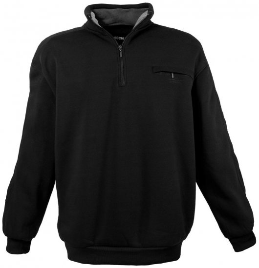 Lavecchia 2100 Half-zip Sweatshirt Black - Megztiniai ir džemperiai - Megztiniai ir Džemperiai - 2XL-14XL